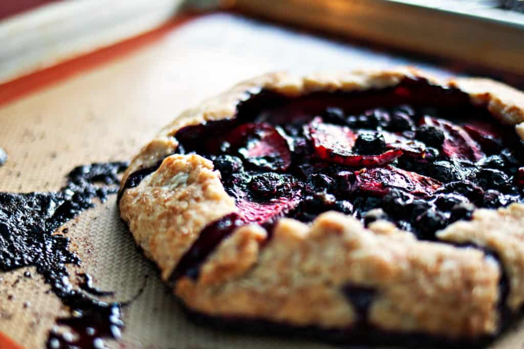 A Humble Plum Blueberry Pie + Good News 